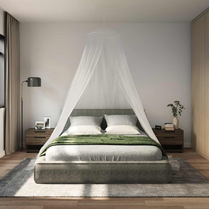 Mosquito Net for Bed 156 Mesh 3 pcs 156 mesh White Polyester