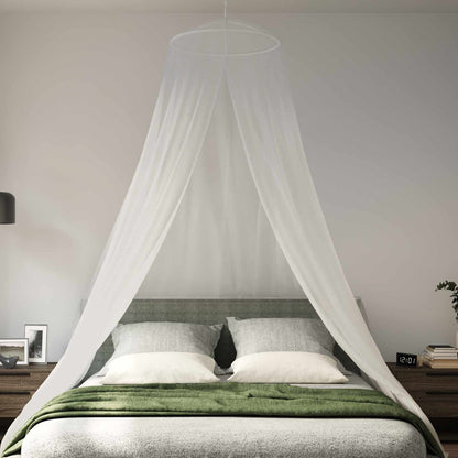 Mosquito Net for Bed 3 pcs 156 mesh White ⌀56 x 220 cm