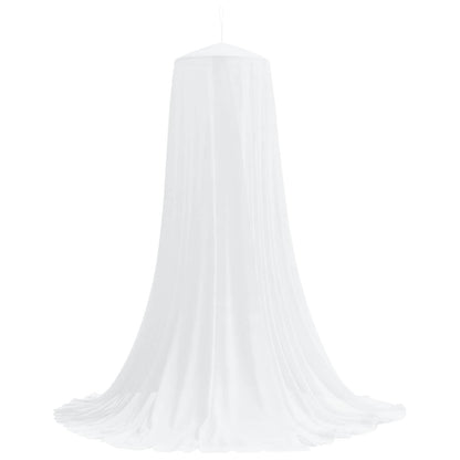 Mosquito Net for Bed 3 pcs 156 mesh White ⌀56 x 220 cm