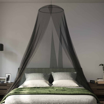 Mosquito Net for Bed 3 pcs 156 mesh Black ⌀56 x 220 cm