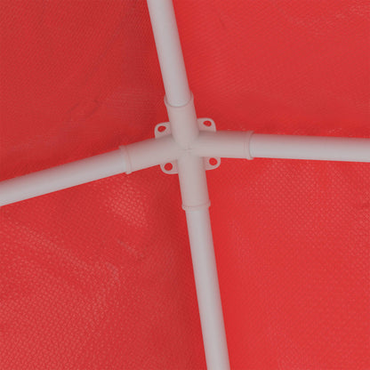 Party Tent 200 x 200 x 240 cm Red PE and Steel