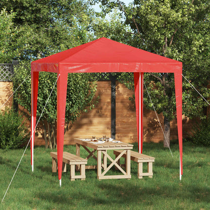 Party Tent 200 x 200 x 240 cm Red PE and Steel