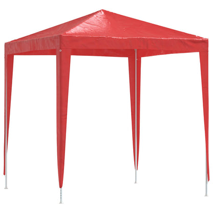 Party Tent 200 x 200 x 240 cm Red PE and Steel