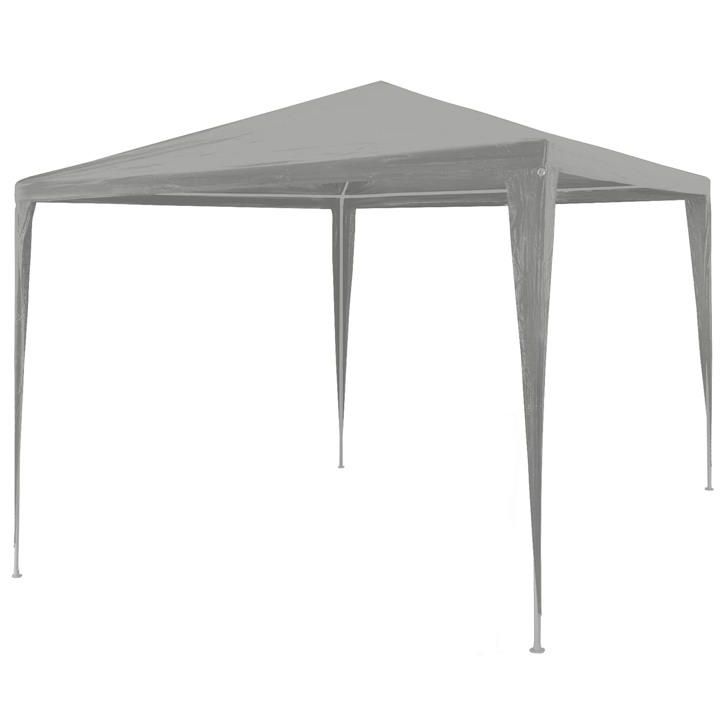 Party Tent Light Grey 300 x 300 x 255 cm PE and Steel