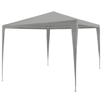 Party Tent Light Grey 300 x 300 x 255 cm PE and Steel