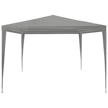 Party Tent Light Grey 300 x 300 x 255 cm PE and Steel