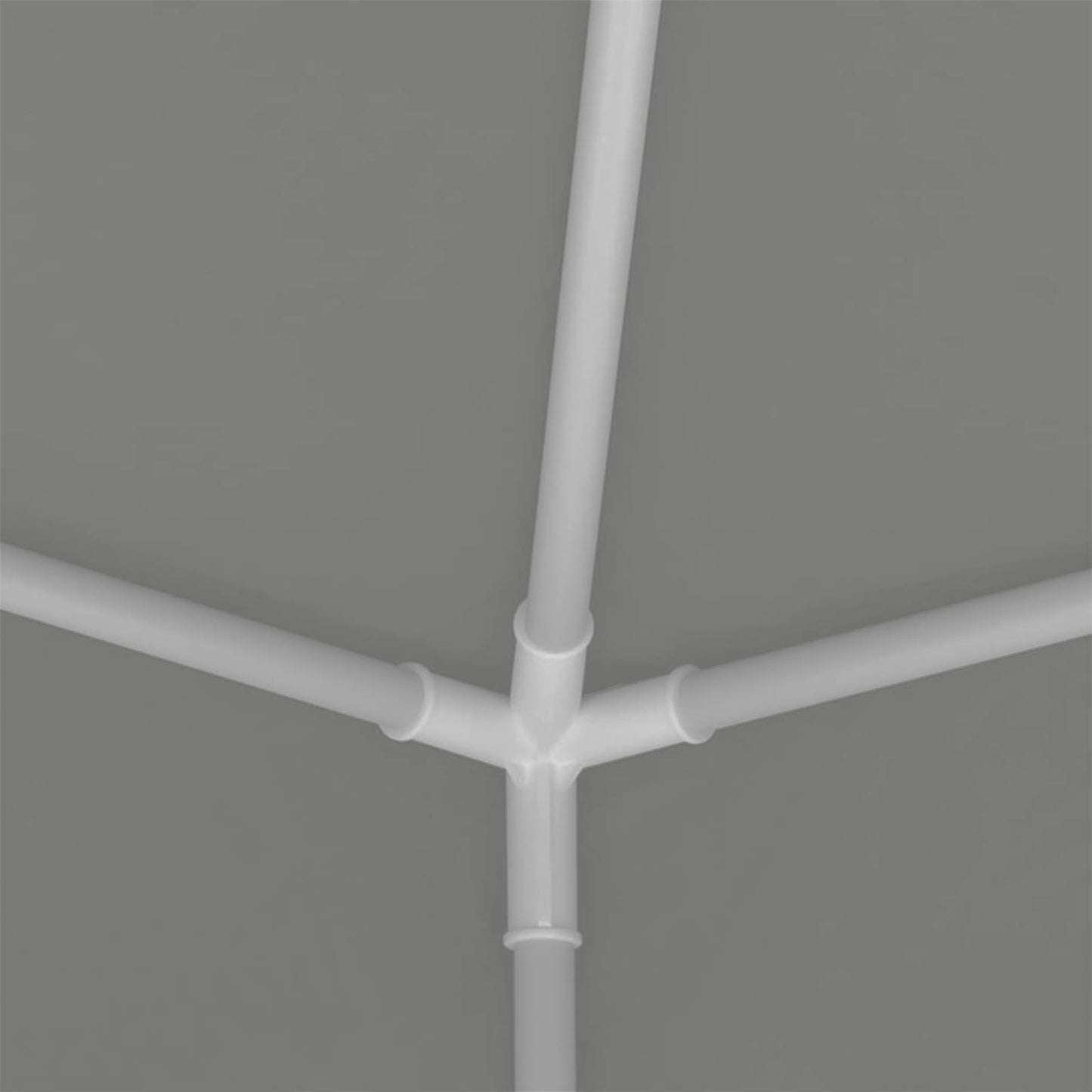 Party Tent Light Grey 200 x 200 x 240 cm PE and Steel