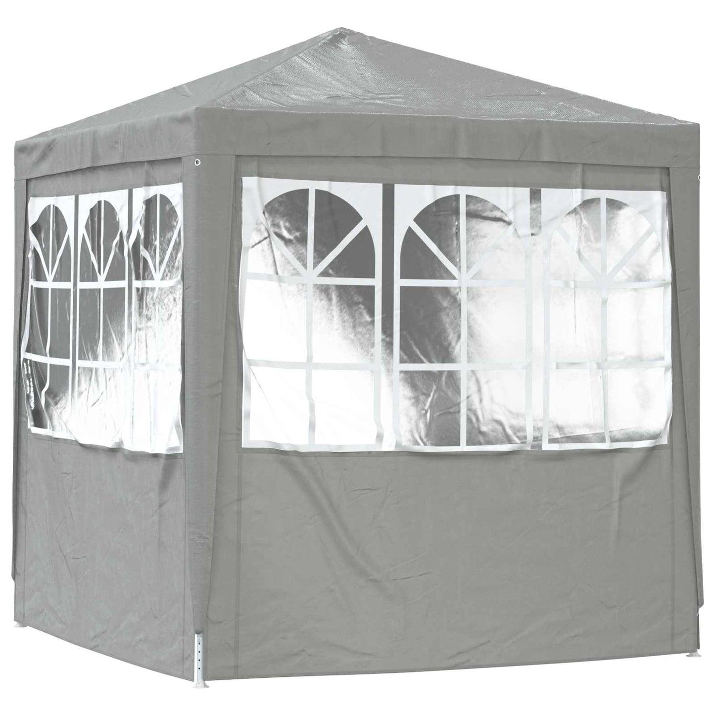 Party Tent Light Grey 200 x 200 x 240 cm PE and Steel