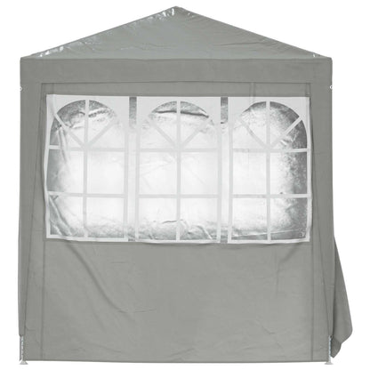 Party Tent Light Grey 200 x 200 x 240 cm PE and Steel