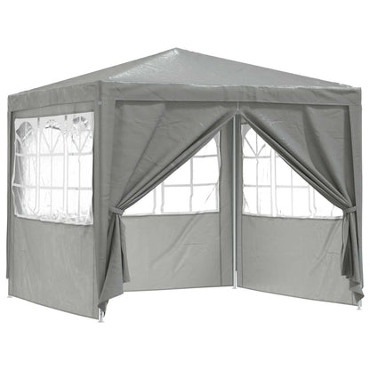 Party Tent Light Grey 250 x 250 x 240 cm PE and Steel