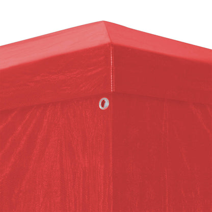 Party Tent 300 x 300 x 255 cm Red PE and Steel