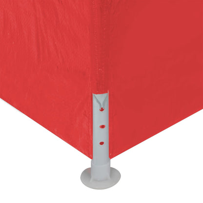 Party Tent 300 x 300 x 255 cm Red PE and Steel