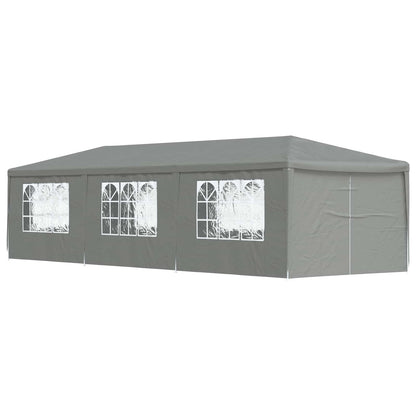 Party Tent 900 x 300 x 255 cm Light Grey PE and Steel