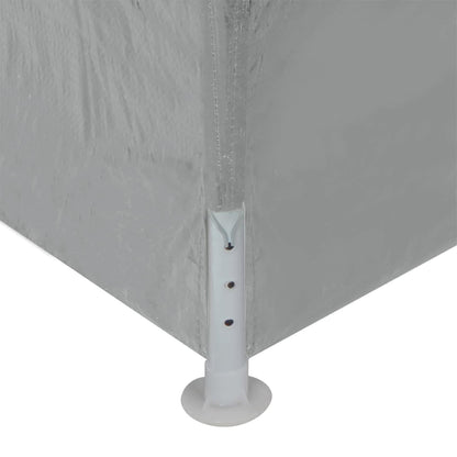 Party Tent 1200 x 300 x 255 cm Light Grey PE and Steel