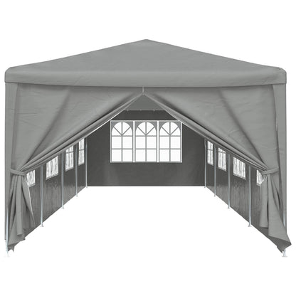 Party Tent 1200 x 300 x 255 cm Light Grey PE and Steel