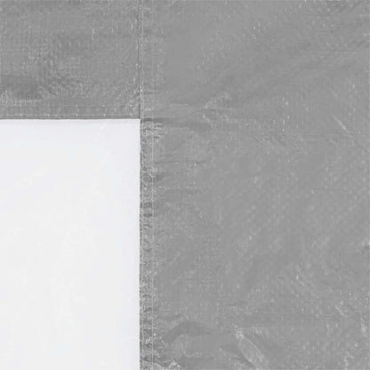 Party Tent Sidewall 2 pcs 300 x 195 cm Light Grey PE and Steel