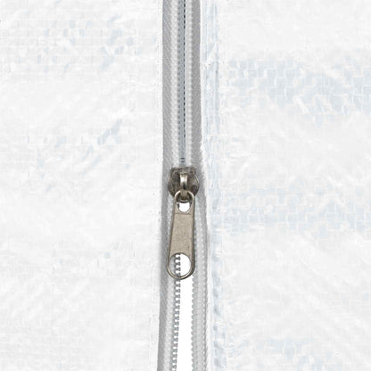 Party Tent Sidewall 2 pcs White 200 x 195 cm PE and Steel