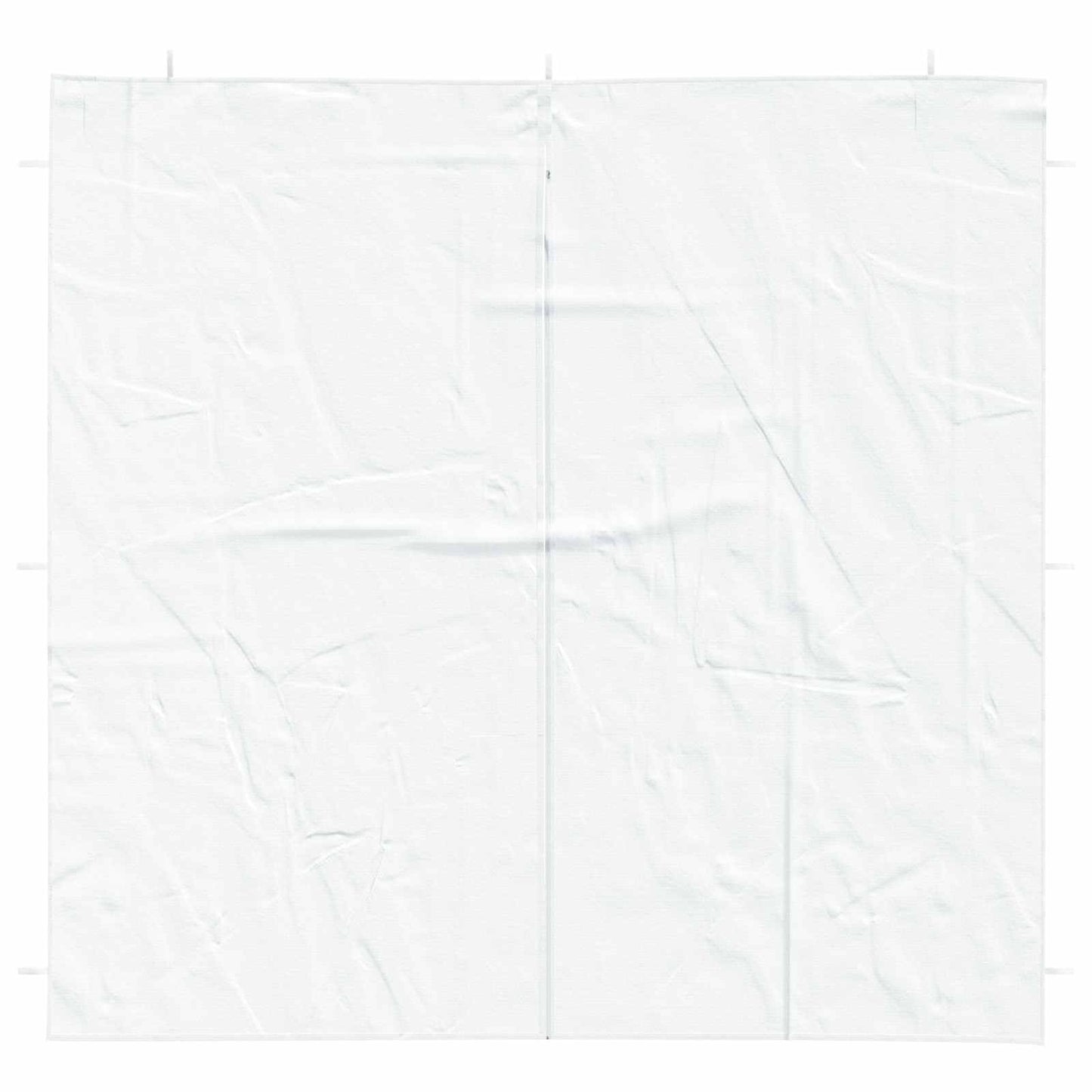 Party Tent Sidewall 2 pcs White 200 x 195 cm PE and Steel