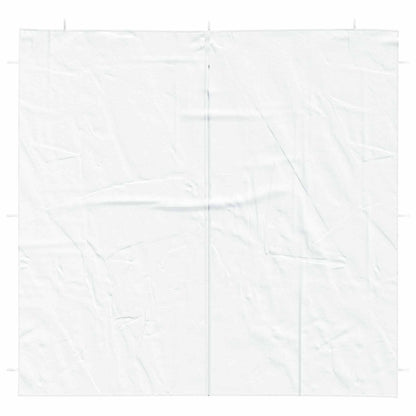 Party Tent Sidewall 2 pcs White 200 x 195 cm PE and Steel