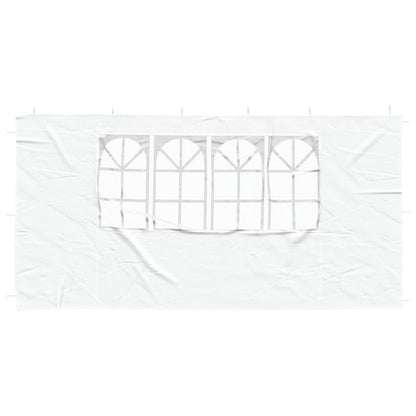Party Tent Sidewall 2 pcs 400 x 195 cm White PE and Steel