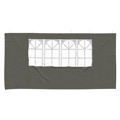 Party Tent Sidewall 2 pcs 400 x 195 cm Anthracite PE and Steel