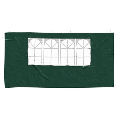 Party Tent Sidewall 2 pcs 400 x 195 cm Green PE and Steel