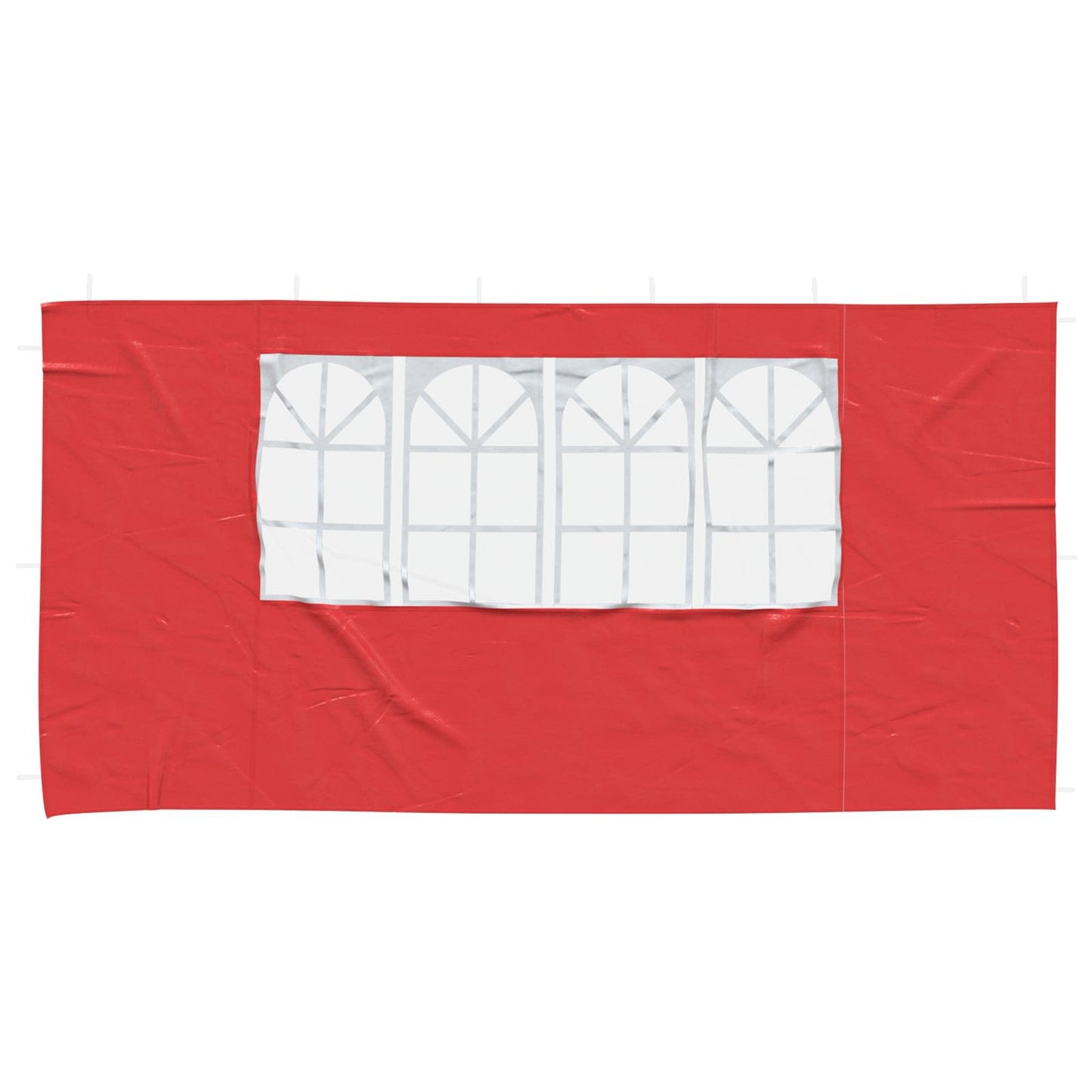 Party Tent Sidewall 2 pcs 400 x 195 cm Red PE and Steel