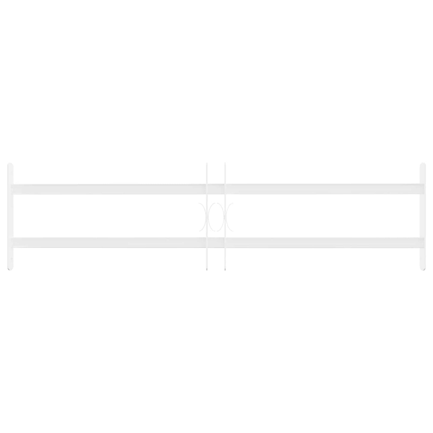 Security Grille for Windows with 2 Crossbars 63-114 cm