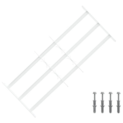 Security Grille for Windows with 3 Crossbars 63-114 cm