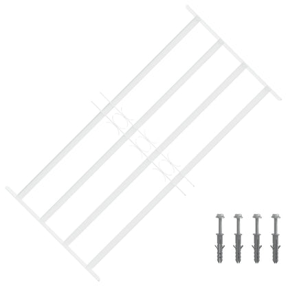 Security Grille for Windows with 4 Crossbars 63-114 cm