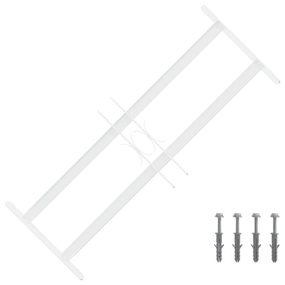 Security Grille for Windows with 2 Crossbars 3 pcs 43-74 cm