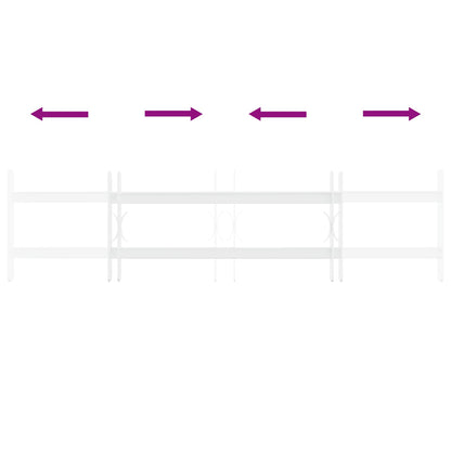 Security Grille for Windows with 2 Crossbars 3 pcs 63-114 cm