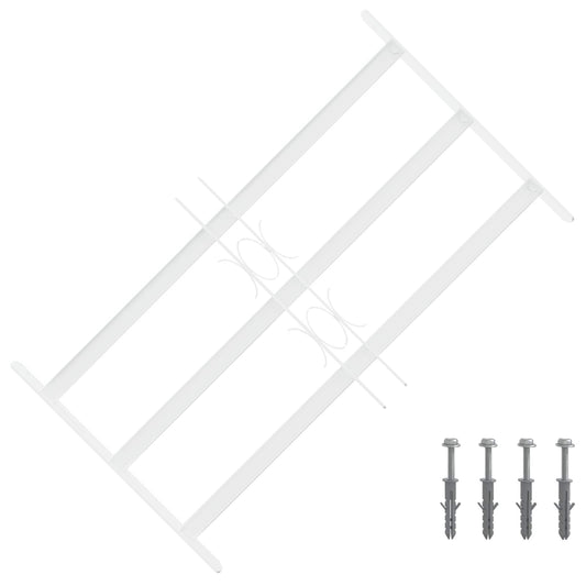 Security Grille for Windows with 3 Crossbars 3 pcs 43-74 cm