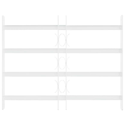 Security Grille for Windows with 4 Crossbars 3 pcs 43-74 cm