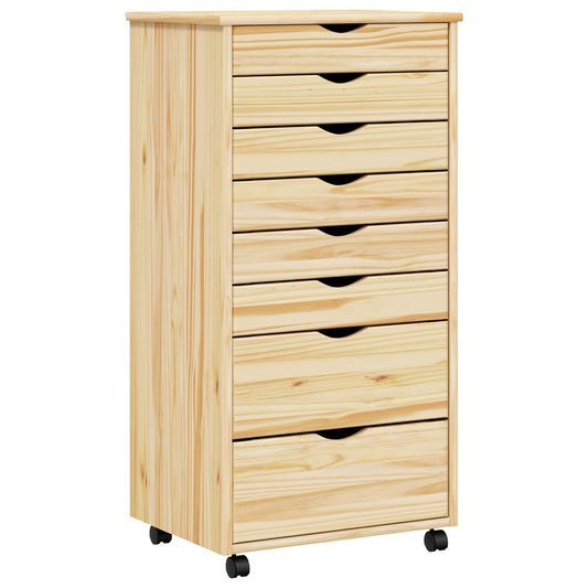 Rolling Cabinet with Drawers MOSS 53 x 39 x 103 cm