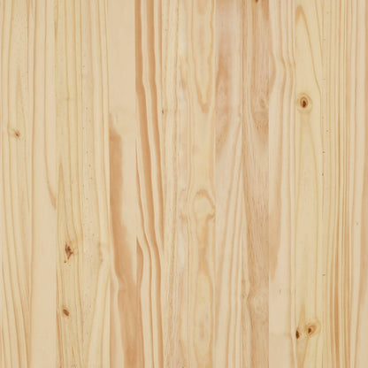 Rolling Cabinet with Desk MOSS Clear Varnish Solid Pine wood