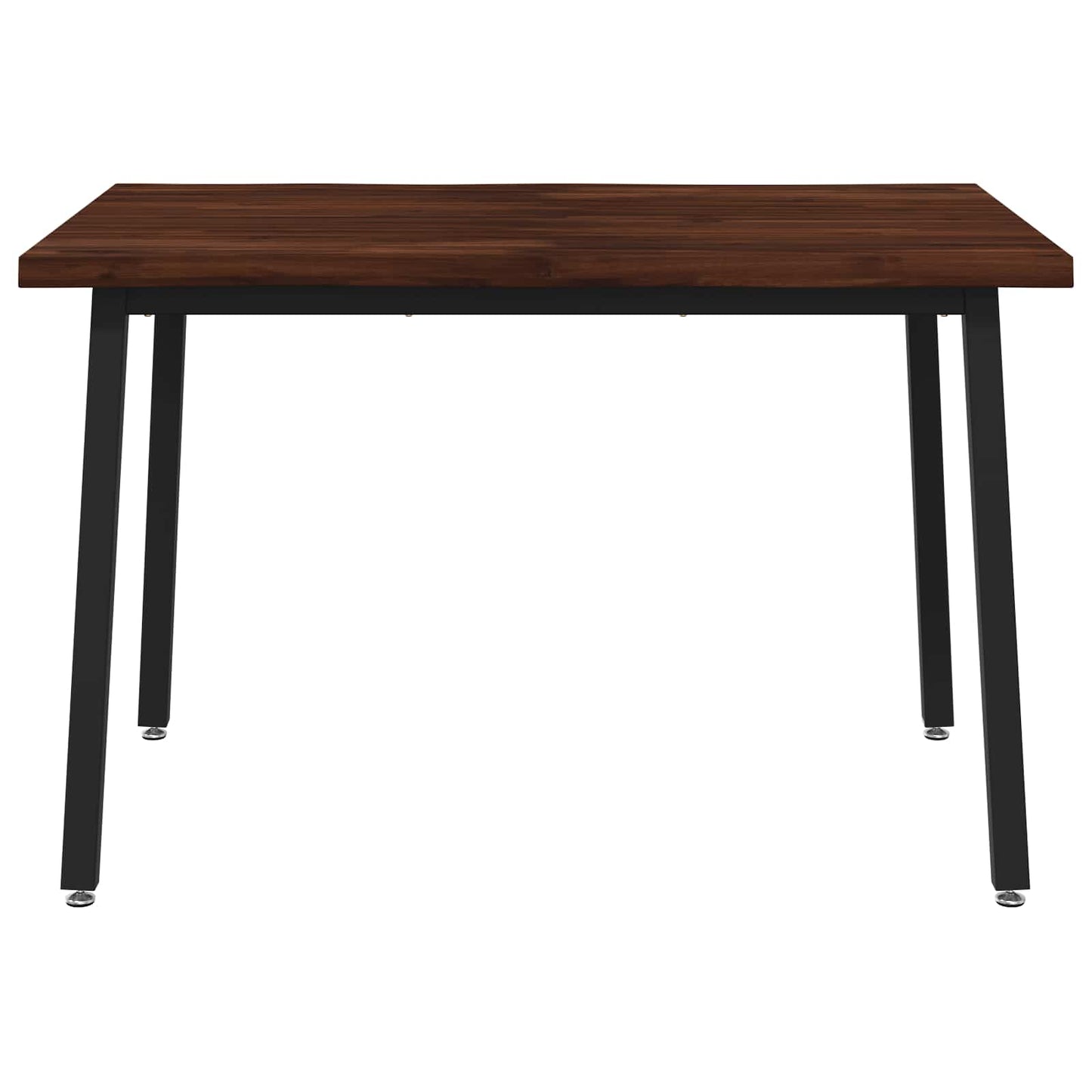 120 x 80 x 75 cm Solid Acacia Wood Dark Brown and Black