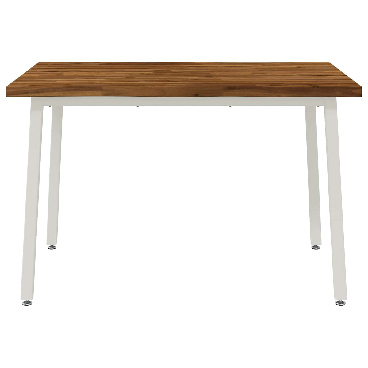 120 x 80 x 75 cm Solid Acacia Wood Natural and White