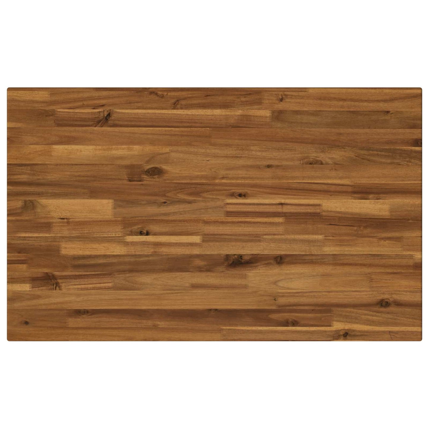 110 x 55 x 75 cm Solid Acacia Wood Natural and Coffee
