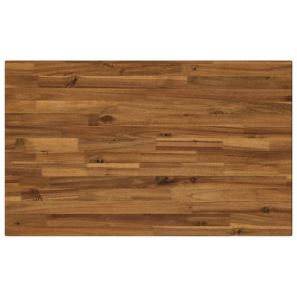 110 x 55 x 75 cm Solid Acacia Wood Natural and Coffee