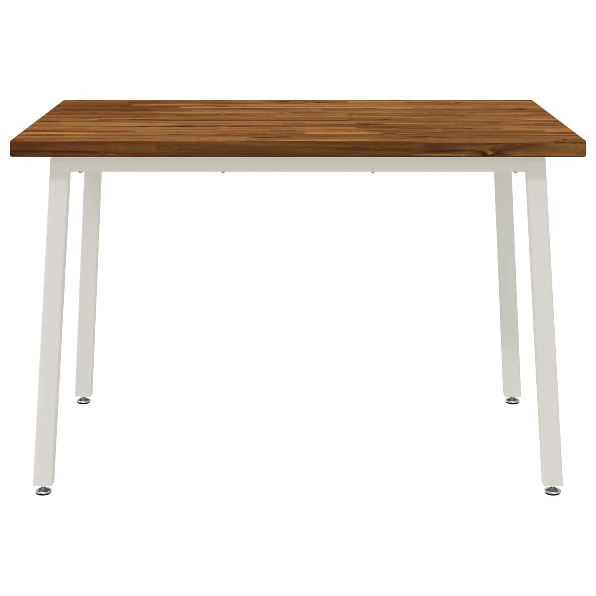 120 x 70 x 75 cm Solid Acacia Wood Natural and White