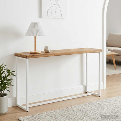 Rectangular Table Top 120 x 20 x 3.5 cm Rectangular White