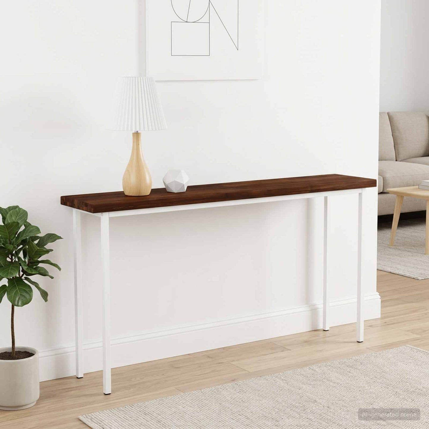 Rectangular Table Top 140 x 30 x 3.5 cm Rectangular Dark Brown