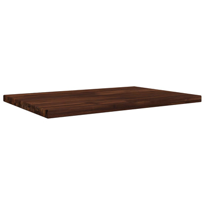 Rectangular Table Top 80 x 60 x 3.5 cm Rectangular Dark Brown