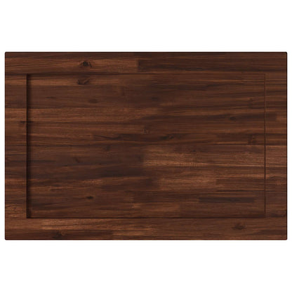 Rectangular Table Top 80 x 60 x 3.5 cm Rectangular Dark Brown