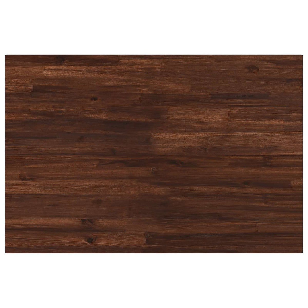 Rectangular Table Top 80 x 60 x 3.5 cm Rectangular Dark Brown