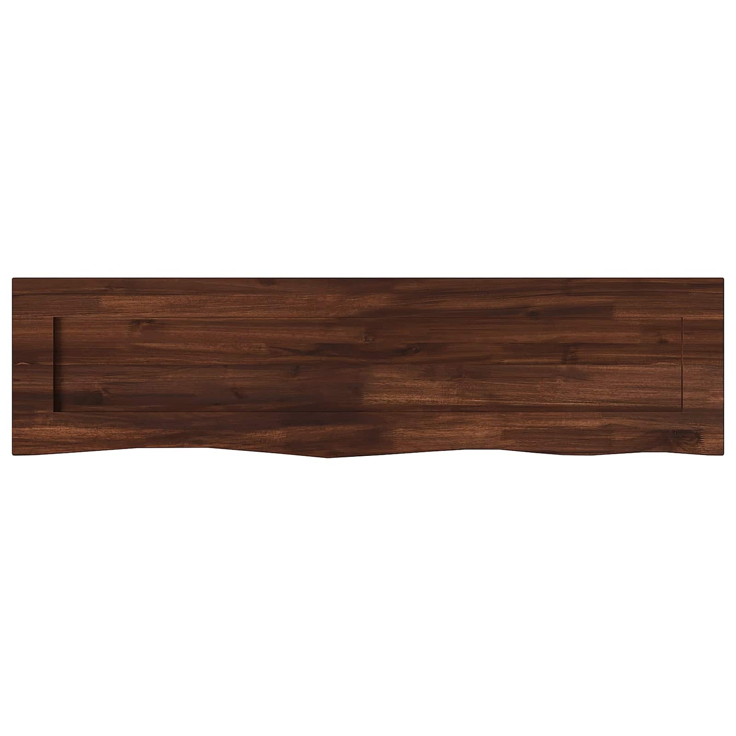 Live Edge Table Top 130 x 20 x 3.5 cm Rectangular Dark Brown