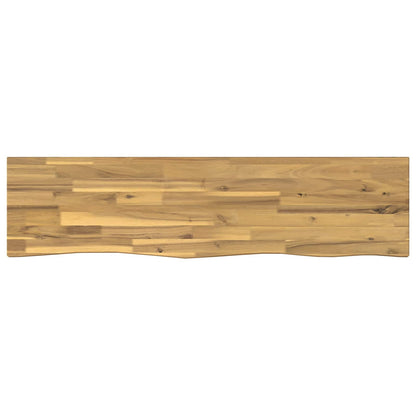 Live Edge Table Top 130 x 20 x 3.5 cm Rectangular White