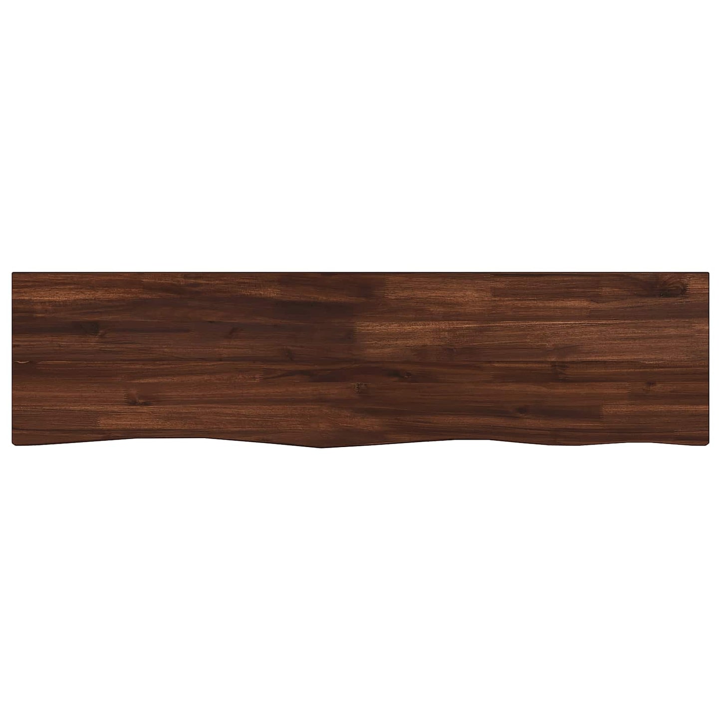 Live Edge Table Top 130 x 30 x 3.5 cm Rectangular Dark Brown