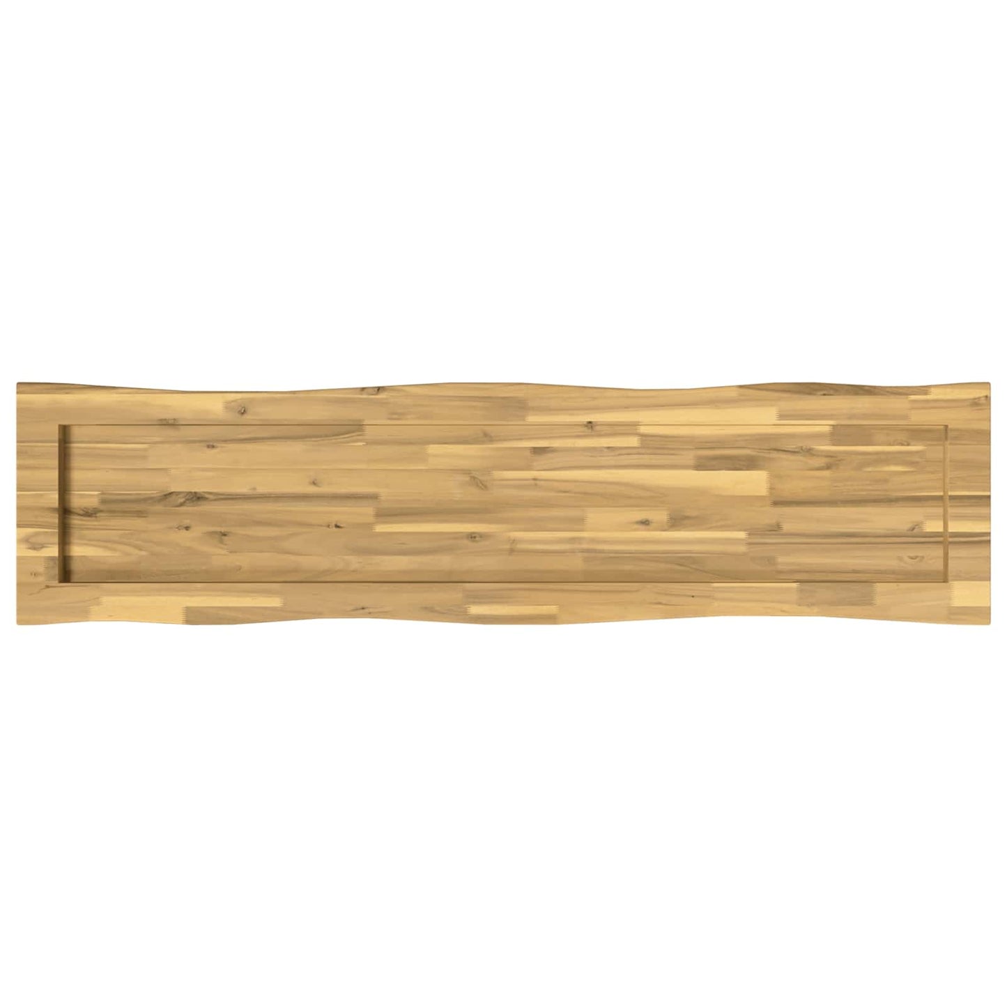 Live Edge Table Top 160 x 40 x 3.5 cm Rectangular White